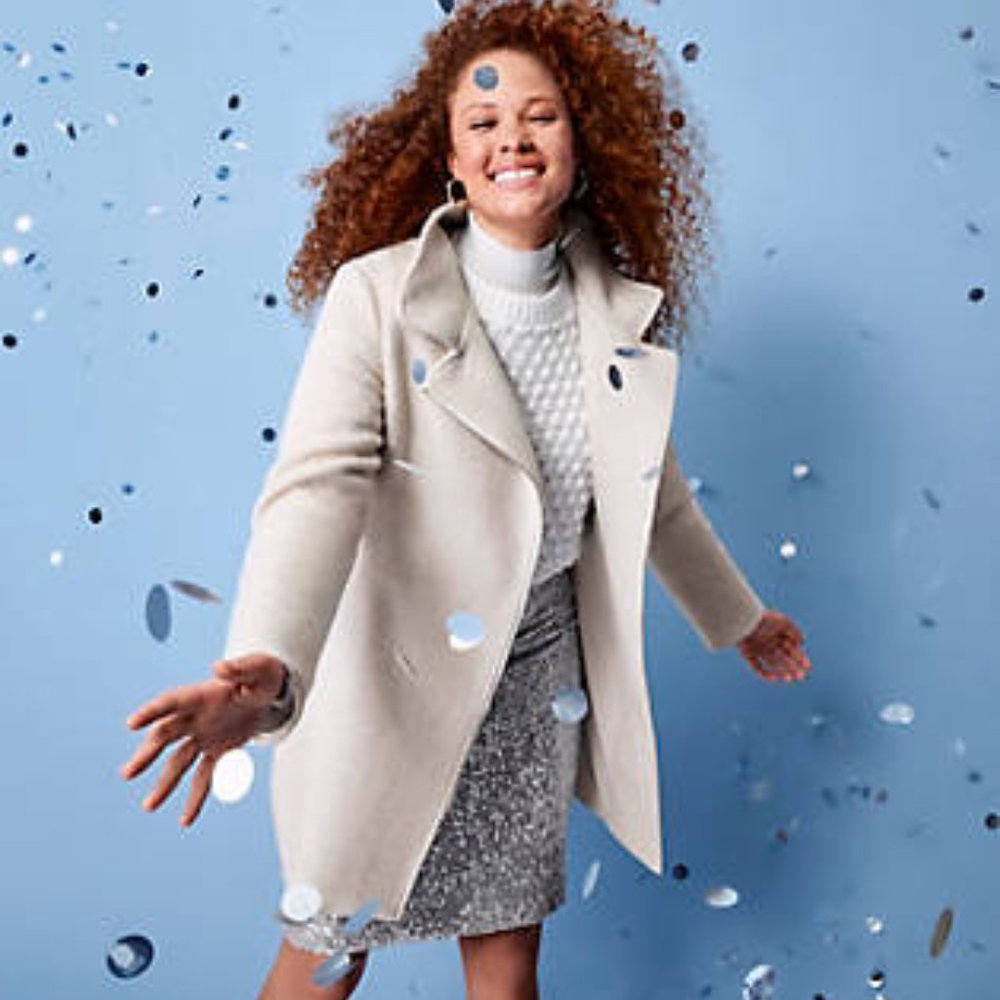 LOFT Herringbone Moto Coat